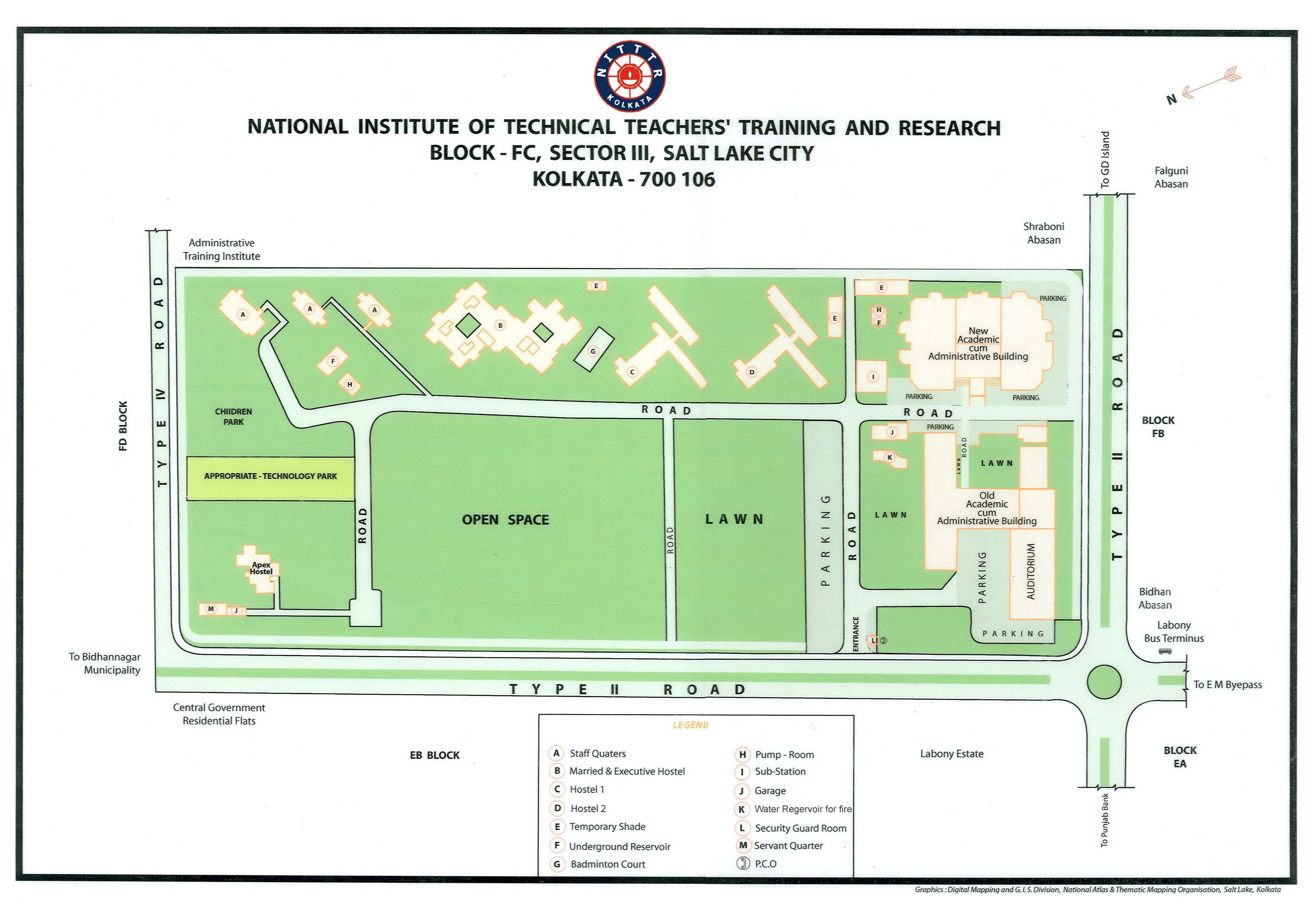 NITTTR Kolkata Campus Layout